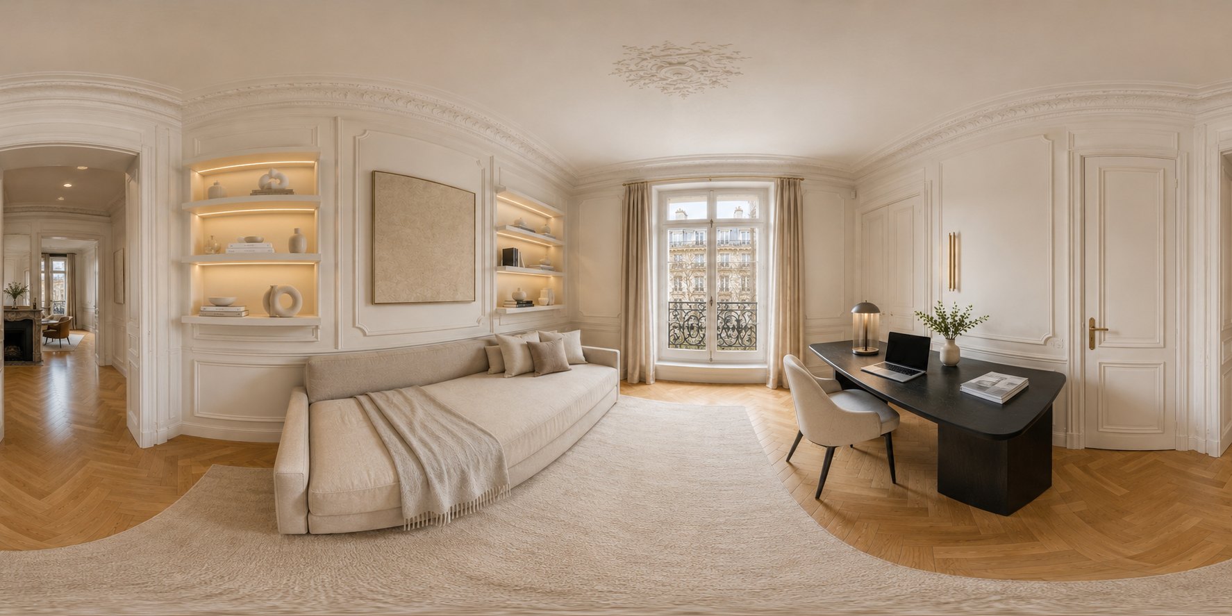 Panorama 360° — Bureau / chambre d’appoint